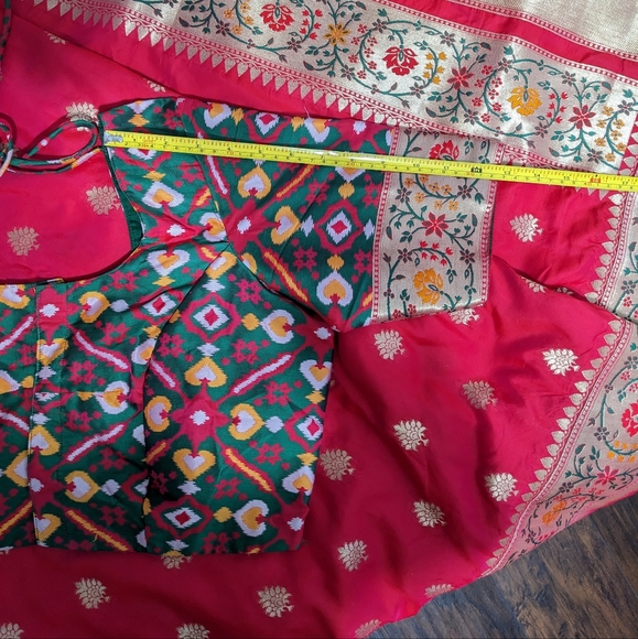 Beautiful indian silk saree -like new! - Picture 7 of 10